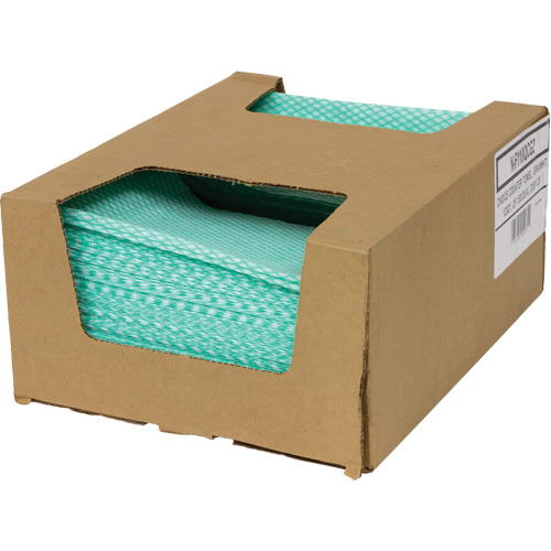 SaniWorks&reg; Choice Counter Cloths, Green/White R.M.G. Prévention
