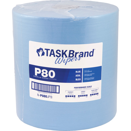 Chiffons de premi&egrave;re qualit&eacute; P80 TaskBrand, Robuste, 13" lo x 12" la R.M.G. Prévention