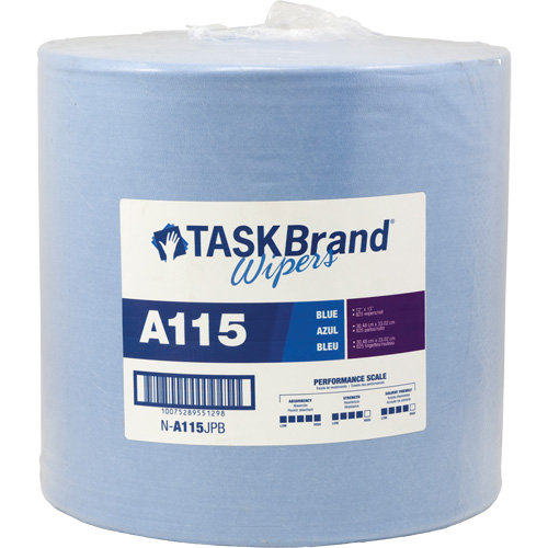 Chiffons &agrave; haut rendement A115 TaskBrand, Robuste, 13" lo x 12" la R.M.G. Prévention