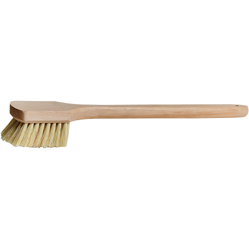Long-Handle Pot Brush, 20" L, Tampico Bristles, Beige R.M.G. Prévention