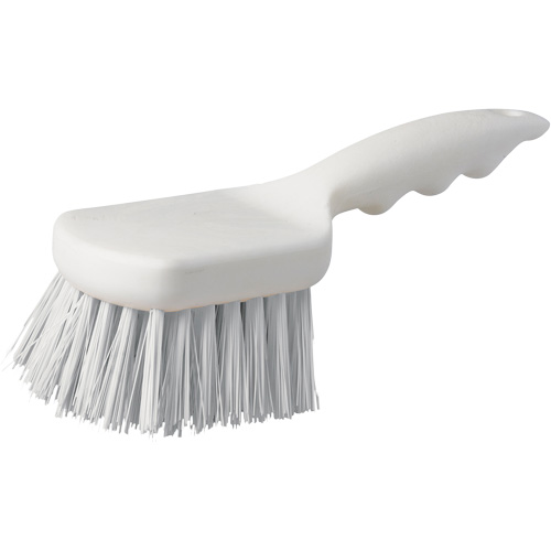 Short Handle Pot Brush, 9" L, Polypropylene Bristles, White R.M.G. Prévention