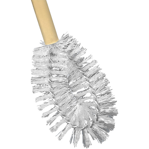 HD Toilet Brush with Wire Centre, 20" L, Polypropylene Bristles, Yellow R.M.G. Prévention