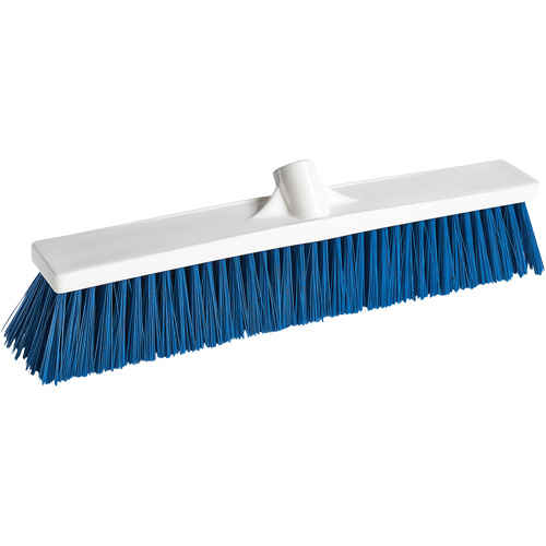 Foodservice Push Broom, Medium Bristles, 24", Polyester, White R.M.G. Prévention