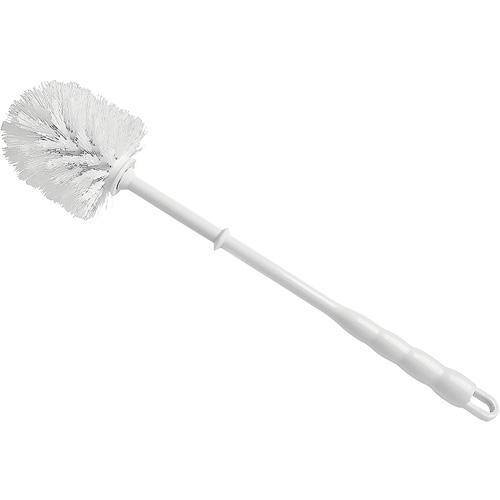 Brosse &agrave; cuvettes, 15-1/2" l, Soies Polypropyl&egrave;ne, Rouge/Blanc R.M.G. Prévention