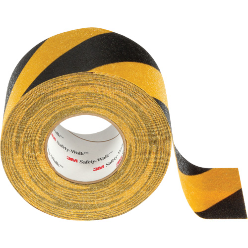Safety-Walk Slip-Resistant General Purpose Tape, 4" x 60', Black & Yellow R.M.G. Prévention