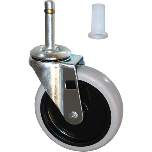 Replacement Stem Swivel Caster for Carts R.M.G. Prévention