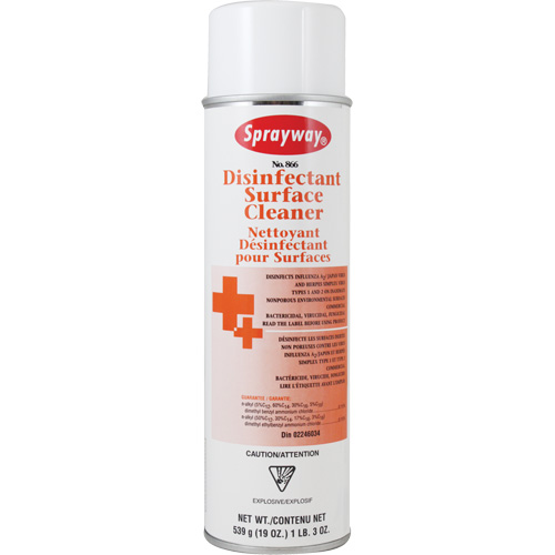 D&eacute;sinfectant et nettoyant de surface, 19 oz liq., Canette a&eacute;rosol R.M.G. Prévention