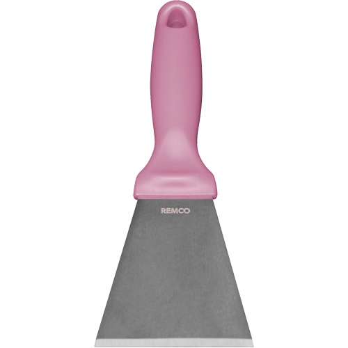 Grand racloir en acier inoxydable, Rose, 3" la x 9" lo R.M.G. Prévention