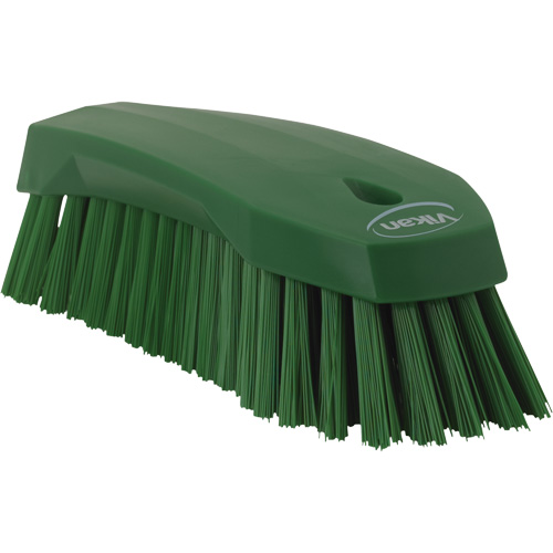 Grande brosse &agrave; main oblique, Soies Ferme, Longueur de 8", Vert R.M.G. Prévention
