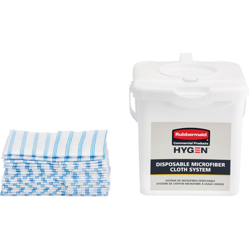 Microfibre Cloth Charging Bucket, White R.M.G. Prévention