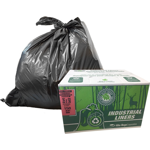 Sacs &agrave; d&eacute;chets EcoLogo, T-Fort, 48" la x 60" lo, Transparent, Capacit&eacute; 246,05 L (65 gal.) R.M.G. Prévention