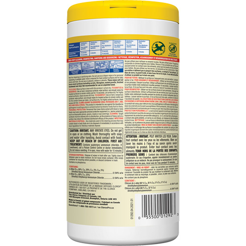 Disinfecting Wipes, 75 Count R.M.G. Prévention