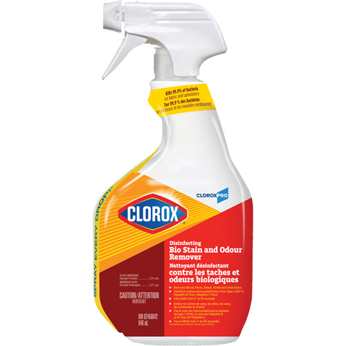 Nettoyant d&eacute;sinfectant contre les taches et odeurs biologiques, 946 ml, Bouteille &agrave; g&acirc;chette R.M.G. Prévention