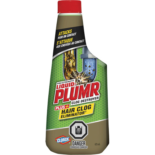 Produit d&eacute;bouchant pour bouchons de cheveux Liquid-Plumr R.M.G. Prévention