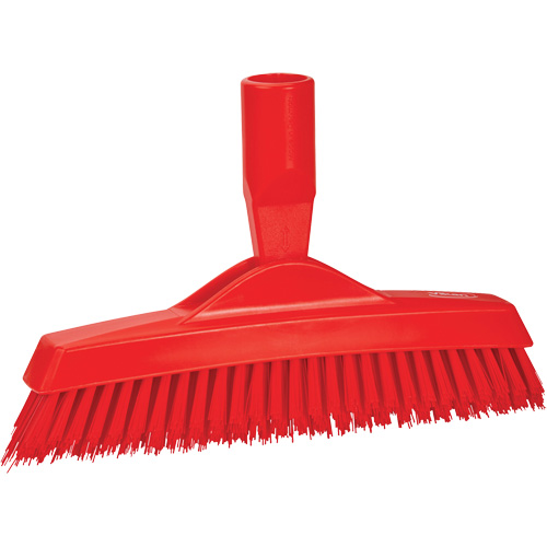 Brosse &agrave; coulis, Soies Ferme, Longueur de 9-1/4", Rouge R.M.G. Prévention