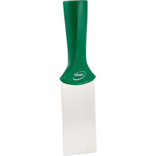 Grattoir en acier inoxydable avec poign&eacute;e montable sur manche, Vert, 2" la x 8" lo R.M.G. Prévention