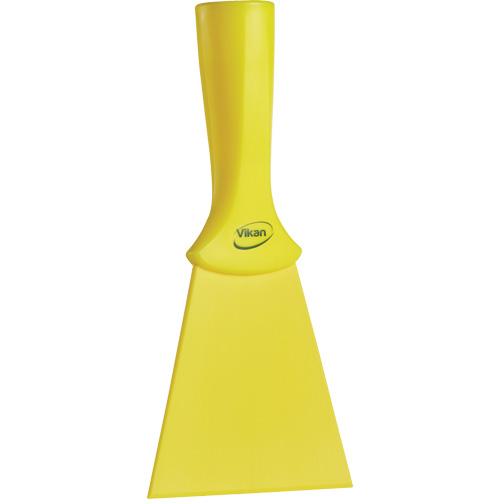 Grattoir en nylon avec poign&eacute;e filet&eacute;e, Jaune, 4" la x 8" lo R.M.G. Prévention