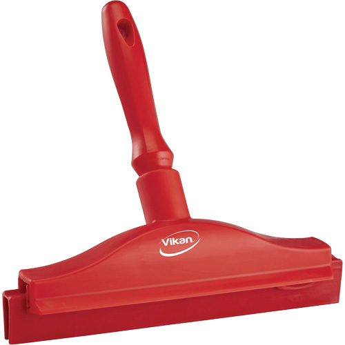 Raclette &agrave; lame double ultra hygi&eacute;nique, 10", Rouge R.M.G. Prévention