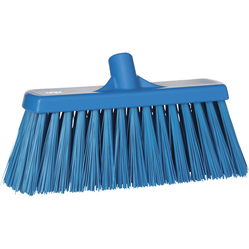 Balai-brosse robuste, Crins Ferme, 13", Polyester, Bleu R.M.G. Prévention
