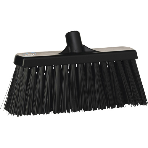 Balai-brosse robuste, Crins Ferme, 13", Polyester, Noir R.M.G. Prévention