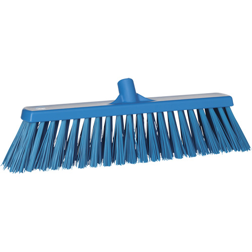 Balai-brosse robuste, Crins Ferme, 20", Polyester, Bleu R.M.G. Prévention