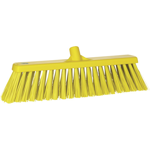 Balai-brosse robuste, Crins Ferme, 20", Polyester, Jaune R.M.G. Prévention