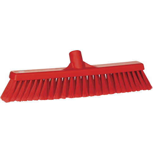 Balai-brosse pour particules fines, Crins Fin/&agrave; bout ouvrant, 16-1/4", Polypropyl&egrave;ne, Rouge R.M.G. Prévention