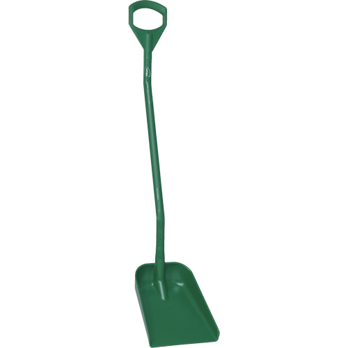 Ergonomic Small Blade Shovel, 50" Length, Plastic, Green R.M.G. Prévention