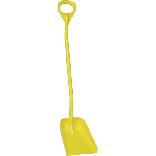 Pelle ergonomique &agrave; lame r&eacute;duite, Longueur de 50", Plastique, Jaune R.M.G. Prévention