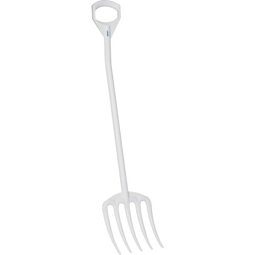 Hygienic Fork, 49" Length, Plastic, White R.M.G. Prévention