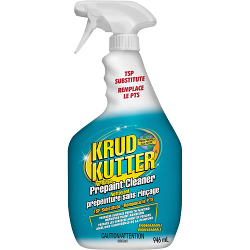 Nettoyant pour pr&eacute;peinture sans rinçage Substitut TSP Krud Kutter, 946 ml, Bouteille &agrave; g&acirc;chette R.M.G. Prévention
