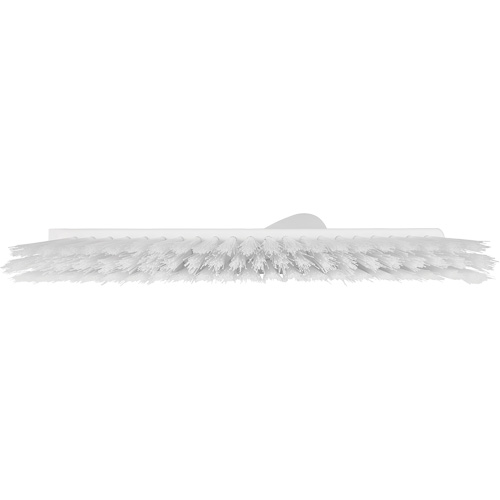 Balai biseaut&eacute; avec pas de vis inclin&eacute;, Crins Moyen, 10", Polyester, Blanc R.M.G. Prévention