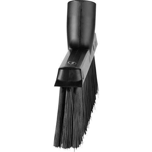Balai biseaut&eacute; avec pas de vis inclin&eacute;, Crins Moyen, 10", Polyester, Noir R.M.G. Prévention