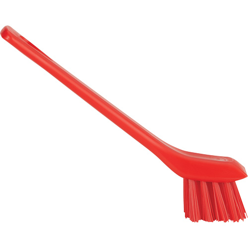 Brush with Scraping Edge, Stiff Bristles, 6" Long, Red R.M.G. Prévention