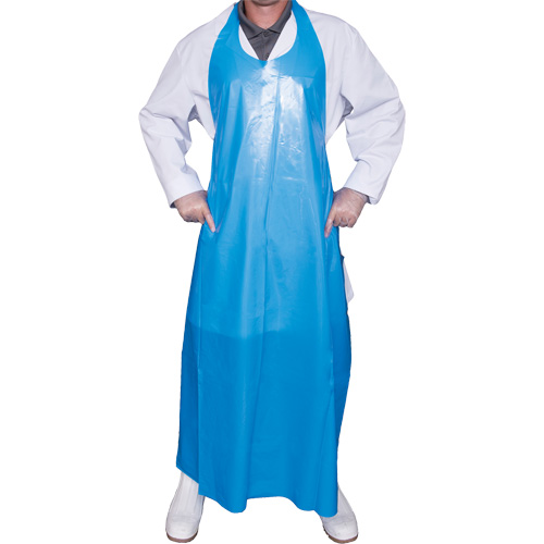 Top Dog 6 Mil. Apron, Polyurethane, 45" L x Blue R.M.G. Prévention