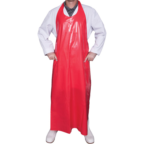 Top Dog 8 Mil. Apron, Polyurethane, 45" L x Red R.M.G. Prévention