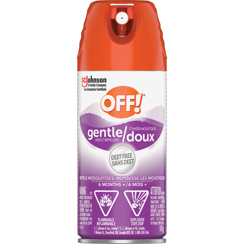 R&eacute;pulsif &agrave; insectes doux Off!, Sans DEET, A&eacute;rosol, 142 g R.M.G. Prévention