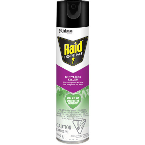 Raid&reg; Essentials Multi-Bug Killer, 350 g, Aerosol Can R.M.G. Prévention