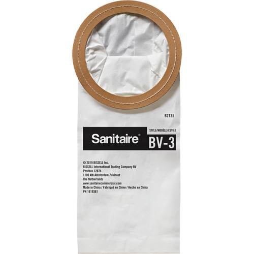 Sac en papier de qualit&eacute; sup&eacute;rieure BV-3 pour aspirateur dorsal R.M.G. Prévention