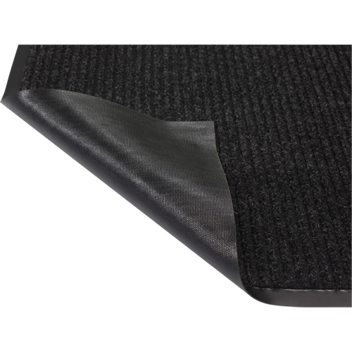 Tapis &agrave; nervures doubles, Essuie-pieds/grattoir, 2' x 3' x 1/4", Charbon R.M.G. Prévention