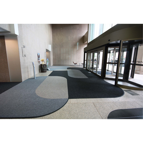 Tapis dentr&eacute;e Supreme Knob, Essuie-pieds/grattoir, 13-5/12' x 75-1/2' x 7/16", Charbon R.M.G. Prévention