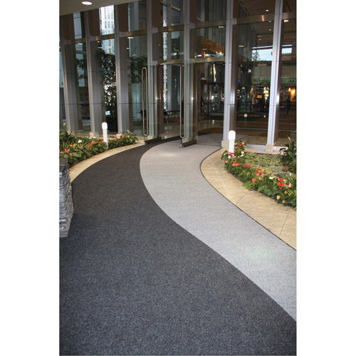 Tapis dentr&eacute;e Supreme Knob, Essuie-pieds/grattoir, 13-5/12' x 75-1/2' x 7/16", Charbon R.M.G. Prévention
