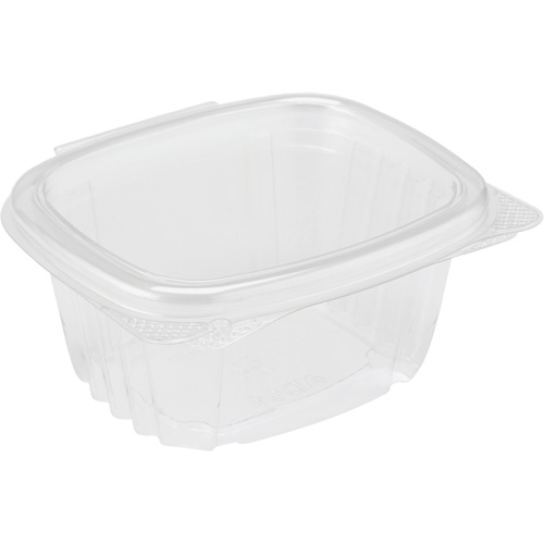 Contenant pour charcuterie avec couvercle &agrave; charni&egrave;re, Plastique R.M.G. Prévention
