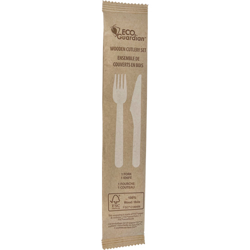 Fork & Knife Wooden Cutlery Kit R.M.G. Prévention