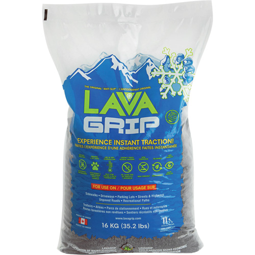 LavaGrip Traction-Aid, Container Size 35.3 lbs. (16 kg), Bag R.M.G. Prévention