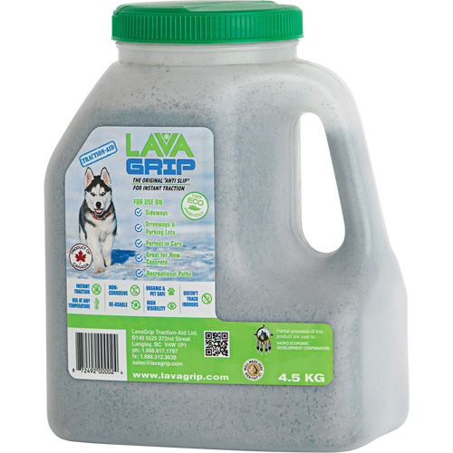 Aide &agrave; la traction LavaGrip, Taille du conteneur 9,9 lb (4,5 kg), Cruche R.M.G. Prévention