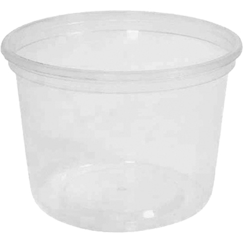 Contenant &agrave; charcuterie transparent sans couvercle MicroGourmet 16 oz, Plastique, Ronde R.M.G. Prévention
