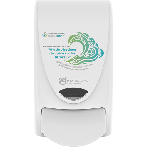 Distributeur de savon manuel Proline Wave, Pompe, Capacit&eacute; de 1000 ml, Format Cartouche de recharge R.M.G. Prévention