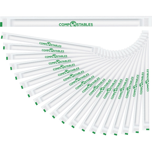 Pailles en quatre couches, emball&eacute;es R.M.G. Prévention