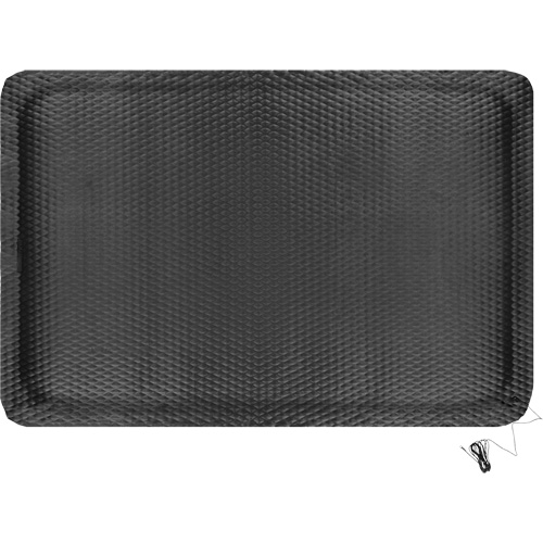 Hog Heaven Electrically Conductive Mat, 4' W x 6' L, 5/8" Thickness, Black, Nitrile R.M.G. Prévention